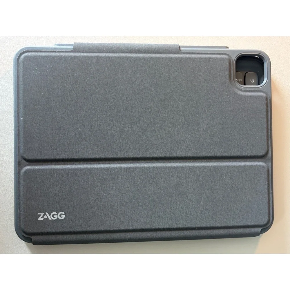 Zagg Pro Keys Wireless Keyboard and Detachable Folio Case Charcoal Gray iPad